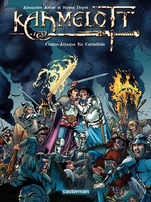 ebook cover of Kaamelott (Tome 7) - Contre-attaque en Carmélide, by Alexandre Astier, Steven Dupré