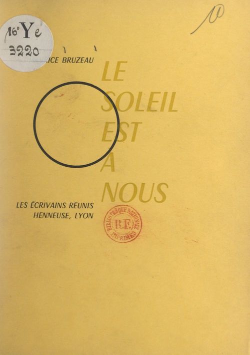 Couverture ebook de Le soleil est à nous, de Maurice Bruzeau