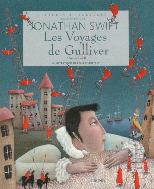 ebook cover of Les voyages de Gulliver, by Jonathan Swift, Célia Chauffrey