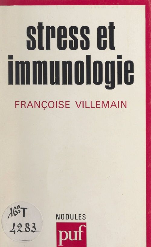 Couverture ebook de Stress et immunologie, de Francoise Villemain