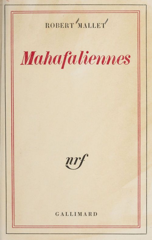 ebook cover of Mahafaliennes, by Robert Mallet