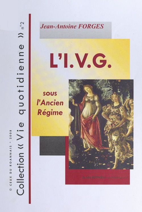 ebook cover of L'interruption volontaire de grossesse sous l'Ancien Régime, by Jean-Antoine Forges