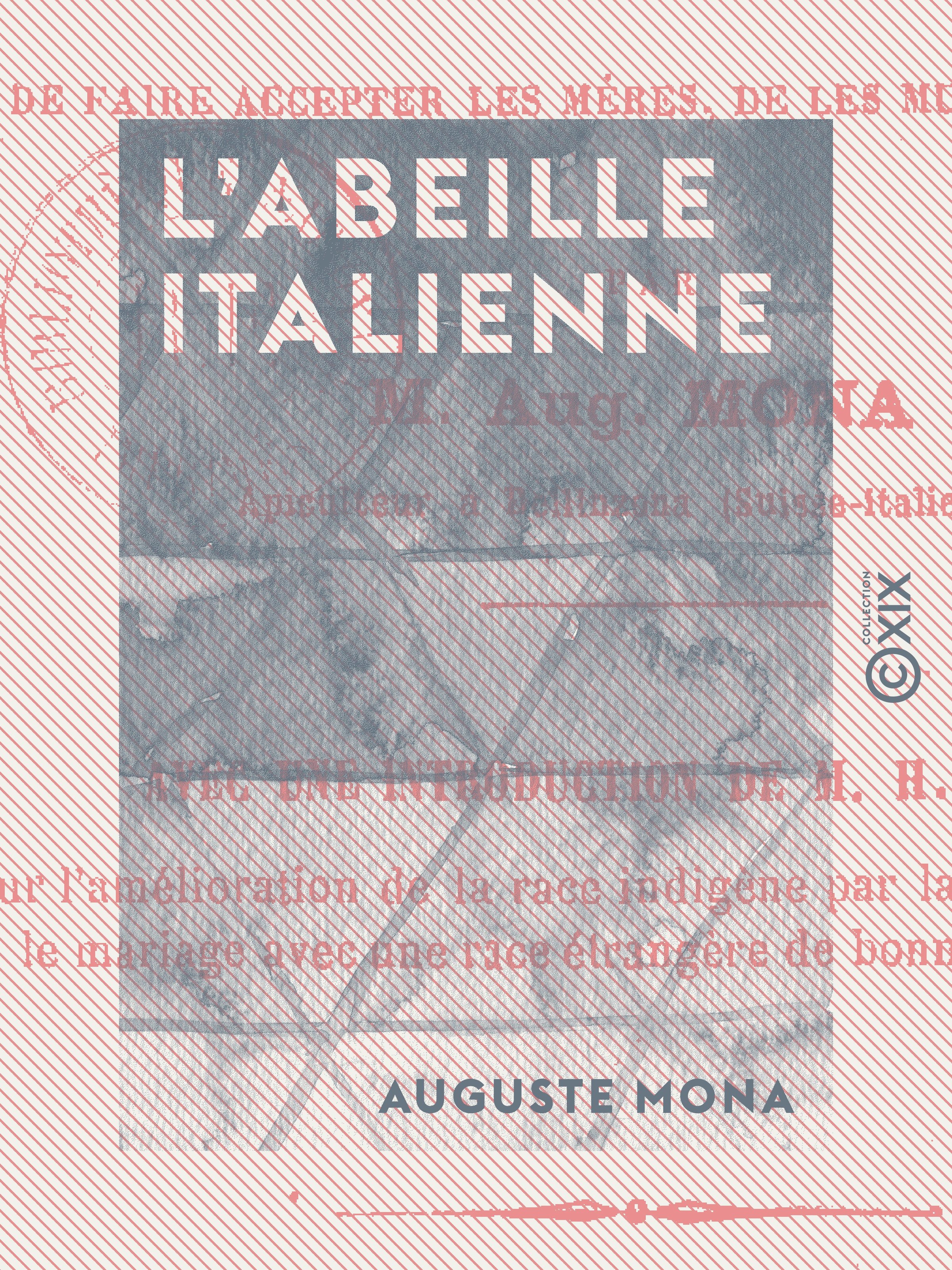 ebook cover of L'Abeille italienne, by Auguste Mona