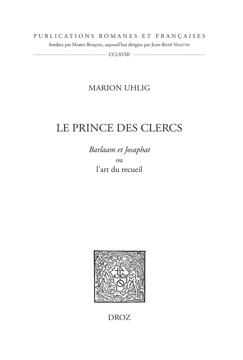 ebook cover of Le prince des clercs, by Marion Uhlig