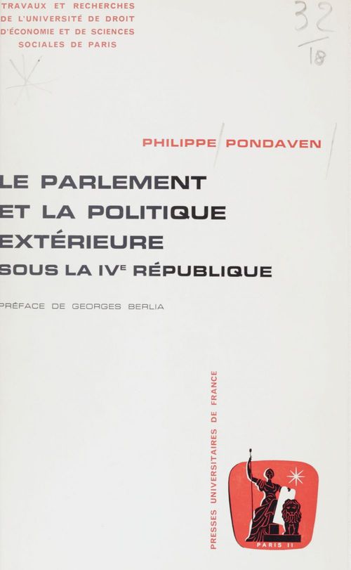 ebook cover of Le parlement et la politique extérieure sous la IVe République (2), by Philippe Pondaven