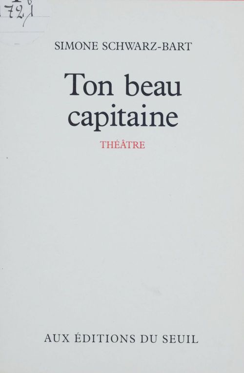 ebook cover of Ton beau capitaine, by Schwarz-Bart Simone