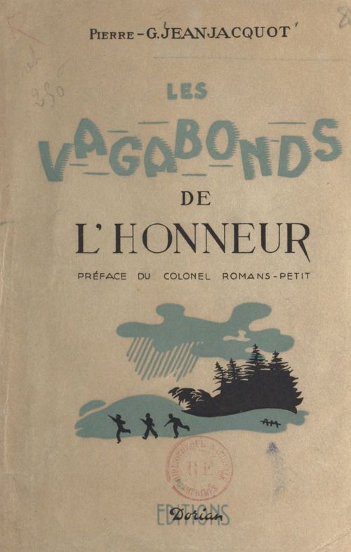 Couverture ebook de Les vagabonds de l'honneur (1). Clandestinité, de Pierre-G. Jeanjacquot
