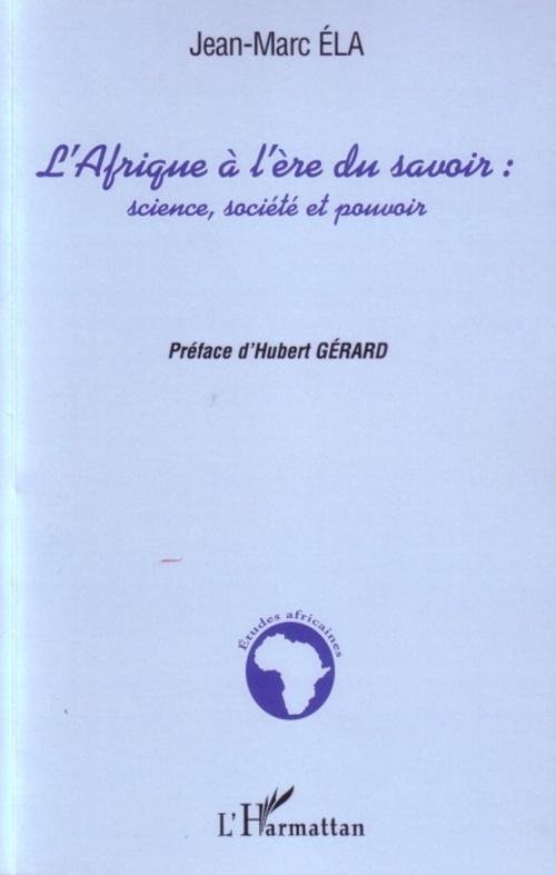 Couverture ebook de L'Afrique à l'ère du savoir, de Jean-marc Ela