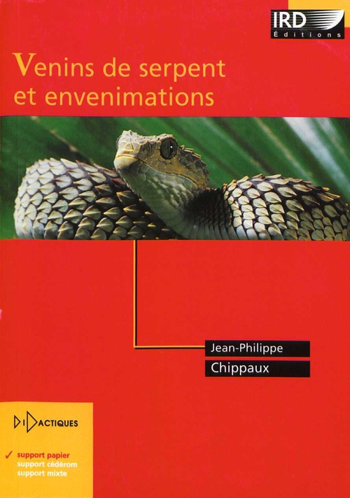 Couverture ebook de Venins de serpent et envenimations, de Jean-Philippe Chippaux
