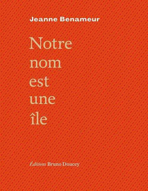 ebook cover of Notre nom est une île, by Jeanne Benameur
