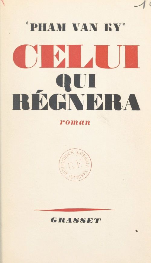 ebook cover of Celui qui régnera, by Van Ky Pham