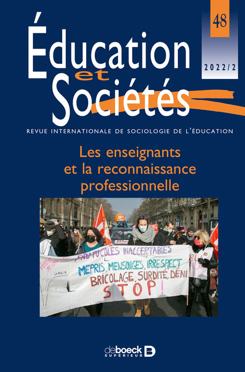 Couverture ebook de Éducation et sociétés n° 48, de Collectif