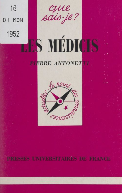 Couverture ebook de Les Médicis, de Pierre Antonetti