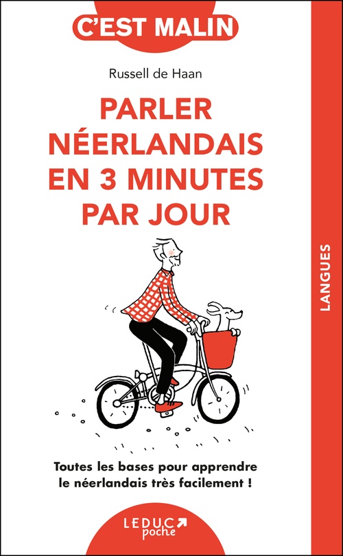 Couverture ebook de Parler néerlandais en 3 minutes par jour, de Russell de Haan