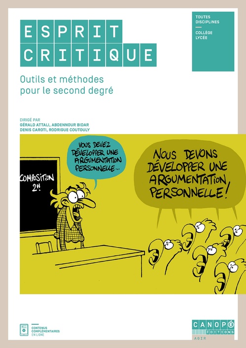 ebook cover of Esprit critique : méthodes et outils au 2nd degré, by Bernard Beignier, Jérôme GRONDEUX