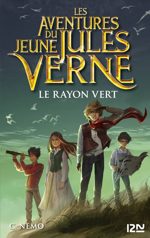 Couverture ebook de Les aventures du jeune Jules Verne - Tome 8 Le Rayon vert, de Cuca Canals, Capitaine némo, Miguel Garcia