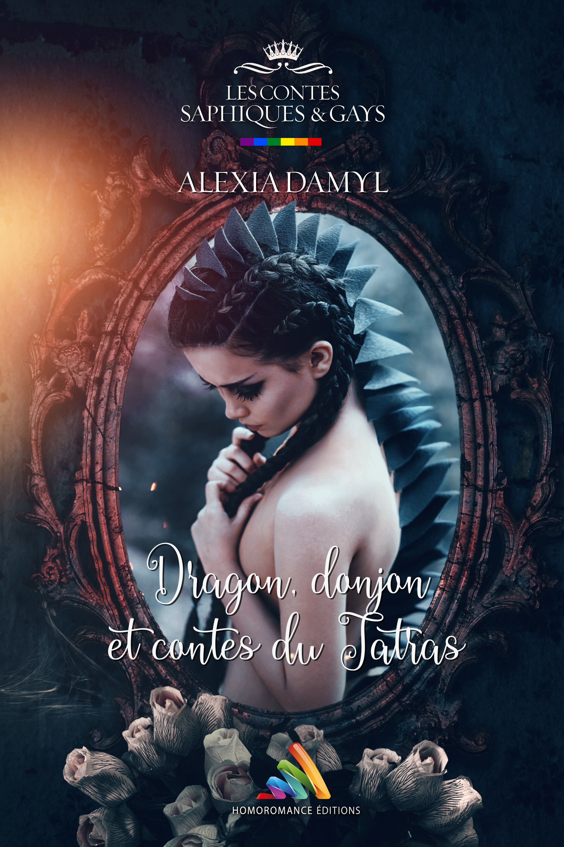 Couverture ebook de Dragon, donjon et contes du Tatras | Roman lesbien, livre lesbien, de Alexia Damyl