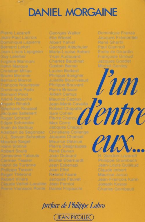 Couverture ebook de L'un d'entre eux, de Daniel Morgaine