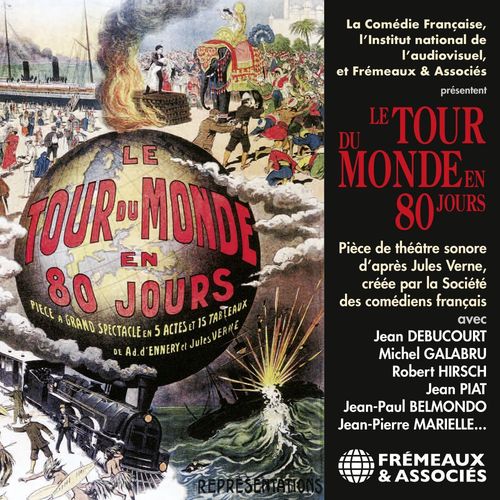 Couverture audiobook de Le tour du monde en 80 jours, de Jules Verne
