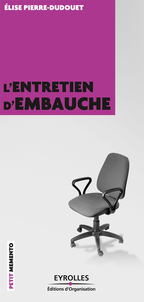 Couverture ebook de L'entretien d'embauche, de Elise Pierre-Dudouet