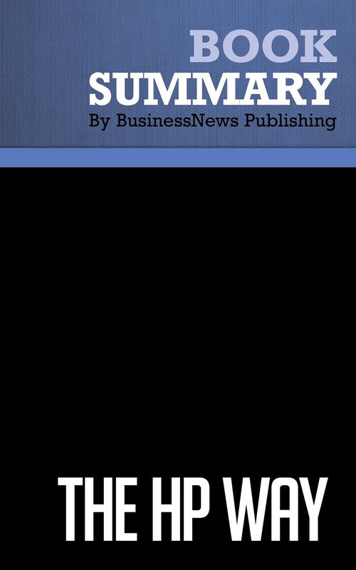 Couverture ebook de Summary: The HP Way, de Businessnews Publishing