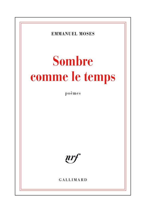 Couverture ebook de Sombre comme le temps, de Emmanuel Moses