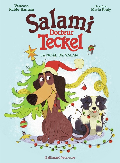 Couverture ebook de Salami, docteur Teckel (Tome 5) - Le Noël de Salami, de Vanessa Rubio-Barreau, Marie Touly