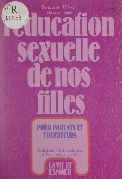 ebook cover of L'éducation sexuelle de nos filles, by Bernadette Delarge, Therese Emin