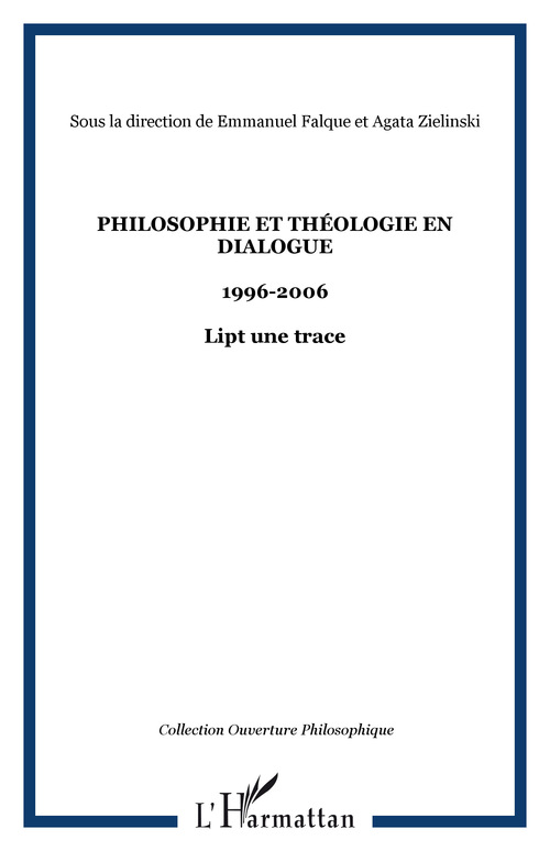 ebook cover of Philosophie et théologie en dialogue, by Collectif, Emmanuel Falque, Agata Zielinski