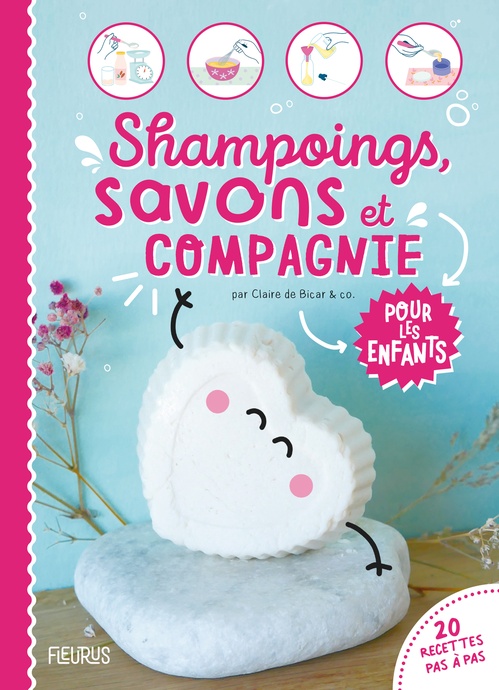 Couverture ebook de Shampoings, savons et compagnie pour les enfants, de Claire Lagrange