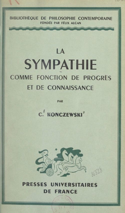 Couverture ebook de La sympathie, comme fonction de progrès et de connaissance, de C. Konczewski