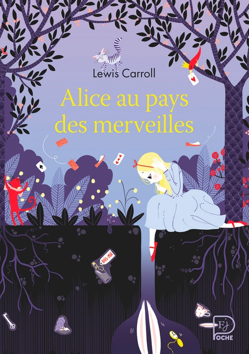 ebook cover of Alice au pays des merveilles, by Lewis Carroll