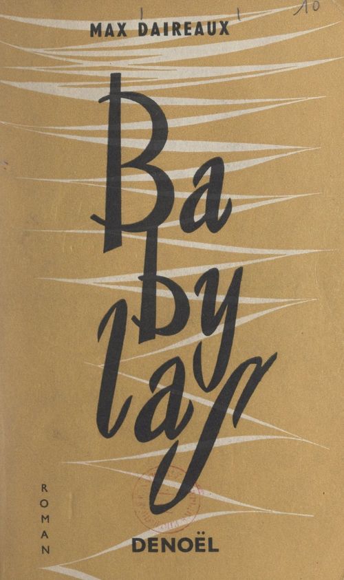 Couverture ebook de Babylas, de Max Daireaux