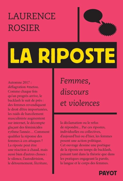 Couverture ebook de La Riposte, de Laurence Rosier