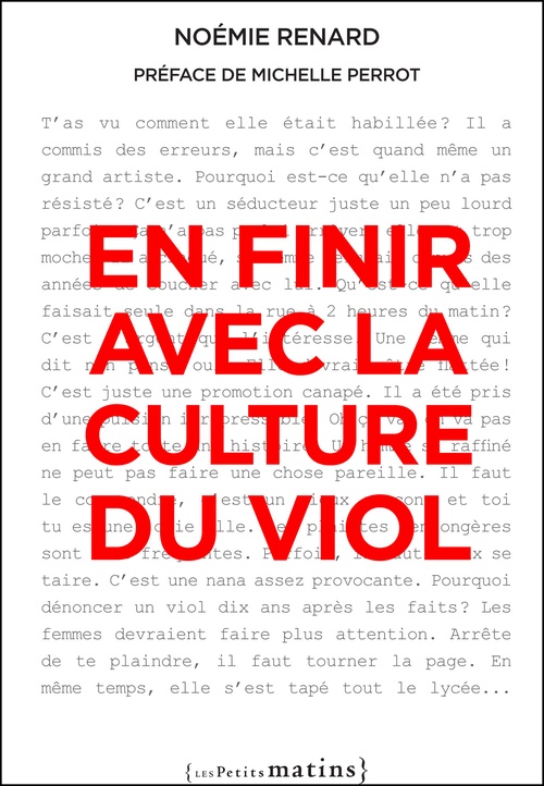 Couverture ebook de En finir avec la culture du viol, de Noémie Renard