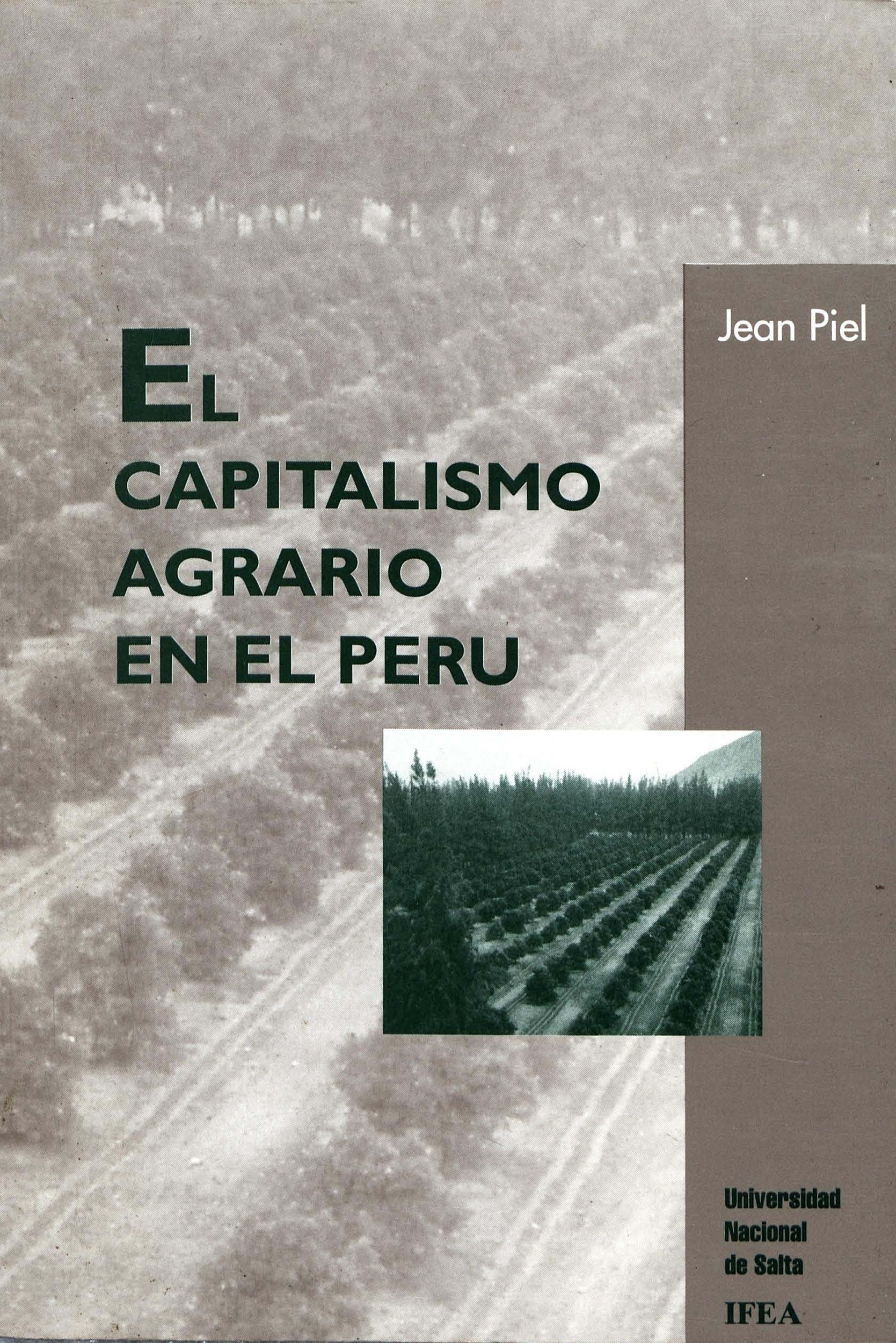 Couverture ebook de Capitalismo agrario en el Perú, de Jean Piel