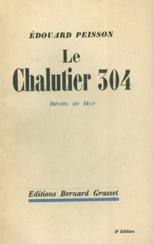 ebook cover of Le chalutier 304, by Edouard Peisson