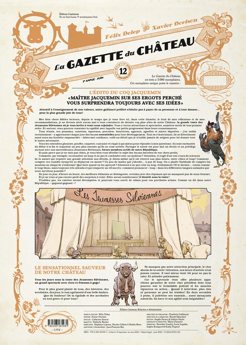 Couverture ebook de La Gazette du château (Tome 12), de Félix Delep, Xavier Dorison