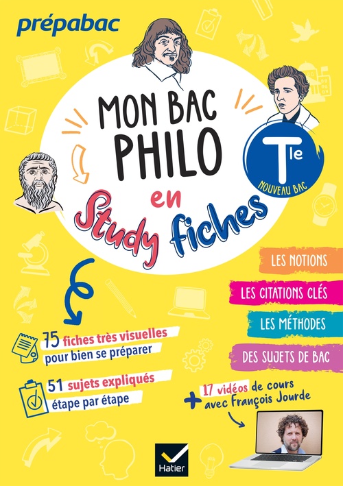 Couverture ebook de Mon bac philo en study fiches - Tle générale - Bac 2027, de Fabien Lamouche