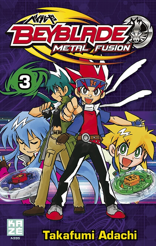 Couverture ebook de Beyblade Metal Fusion T03, de Takafumi Adachi