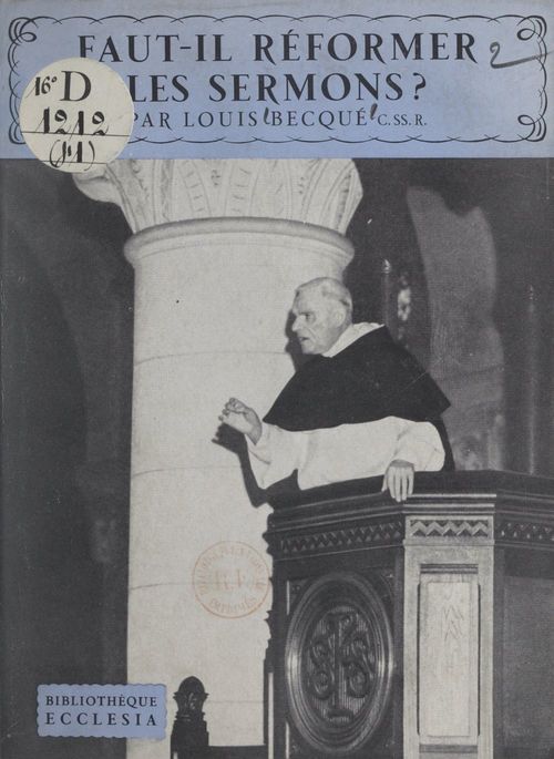 ebook cover of Faut-il réformer les sermons ?, by Louis Becque