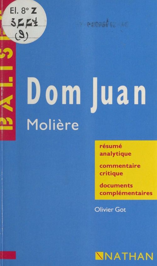 ebook cover of Dom Juan, Molière, by Olivier Got