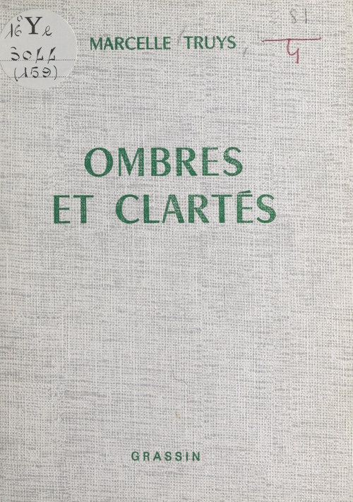 ebook cover of Ombres et clartés, by Marcelle Truys