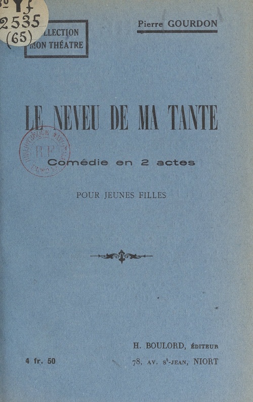 Couverture ebook de Le neveu de ma tante, de Pierre Gourdon
