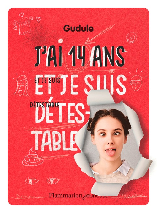Couverture ebook de J'ai 14 ans et je suis détestable, de Gudule