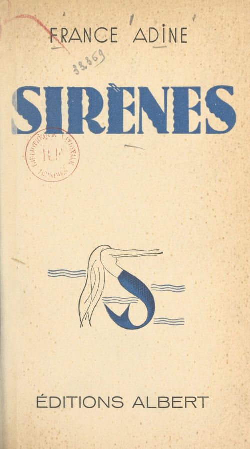 Couverture ebook de Sirènes, de France Adine