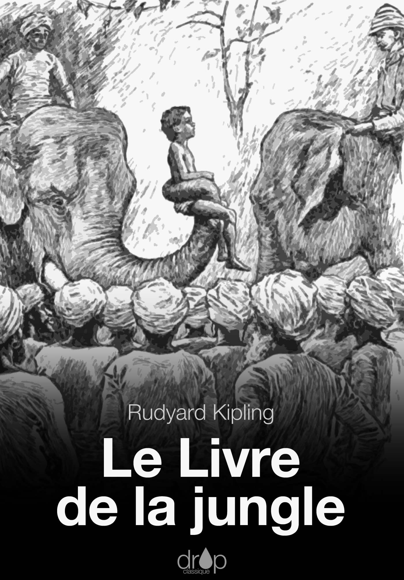 ebook cover of Le livre de la jungle, by Rudyard Kipling