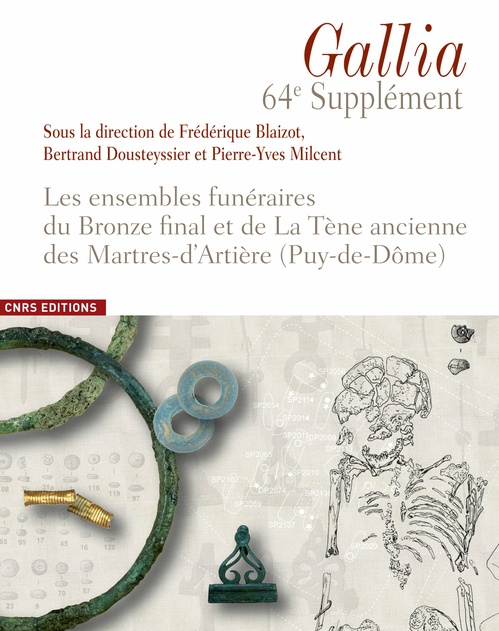 Couverture ebook de Les ensembles funéraires du Bronze final et de La Tène ancienne des Martres-d´Artière (Puy-de-Dôme), de
