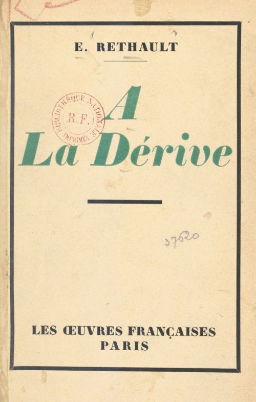 ebook cover of À la dérive, by Eugene Rethault