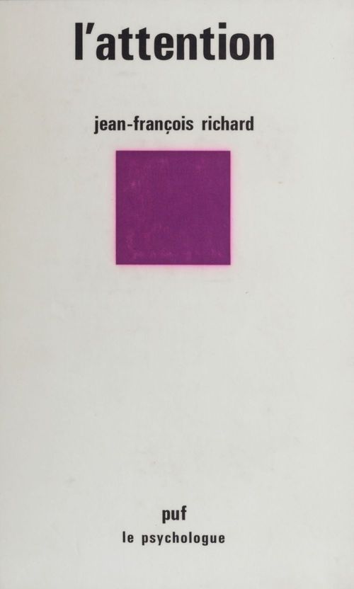 Couverture ebook de L'Attention, de Jean-françois Richard